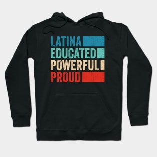 Latina Educated Powerful Proud - Chingona Con Diploma Hoodie